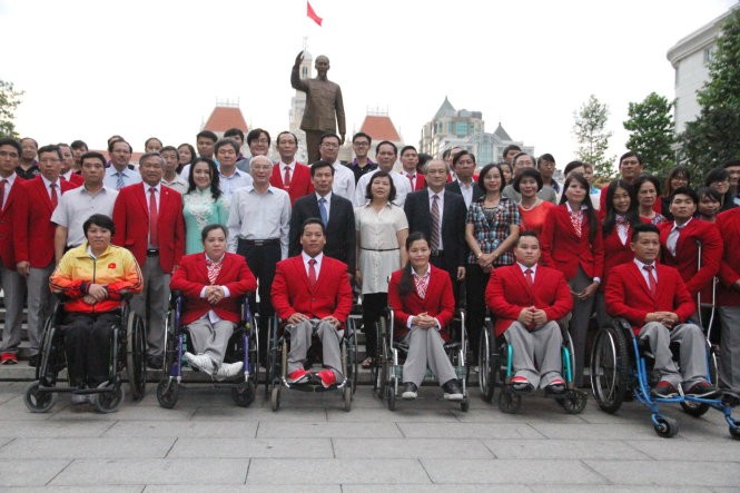 Паралимпийская сборная Вьетнама отправилась в Бразилию для участия в Паралимпиаде - ảnh 1